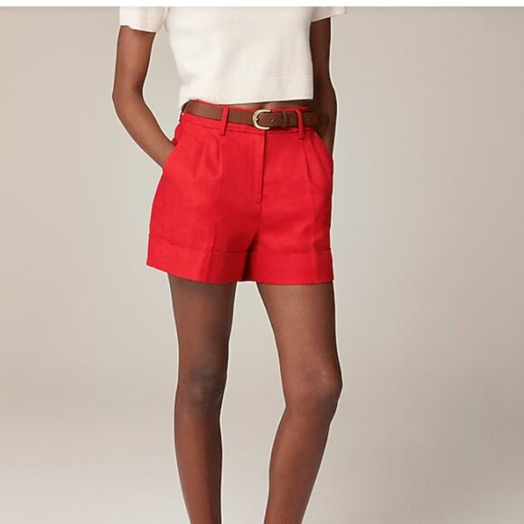 J. Crew - Coral Linen Dress short - Size 6 - Picture 1 of 8